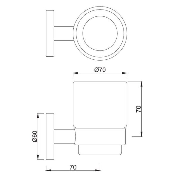 Tumbler Holder - Chrome