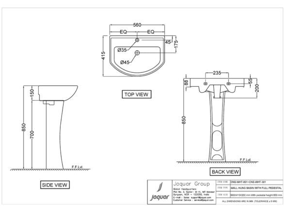 Rimless Wall Hung WC