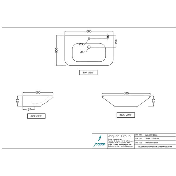 Table Top Basin